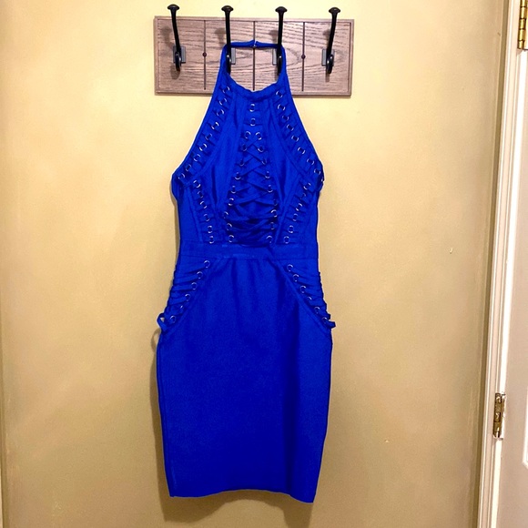 Fashion Nova Royal Bandage dress size small - Picture 7 of 10